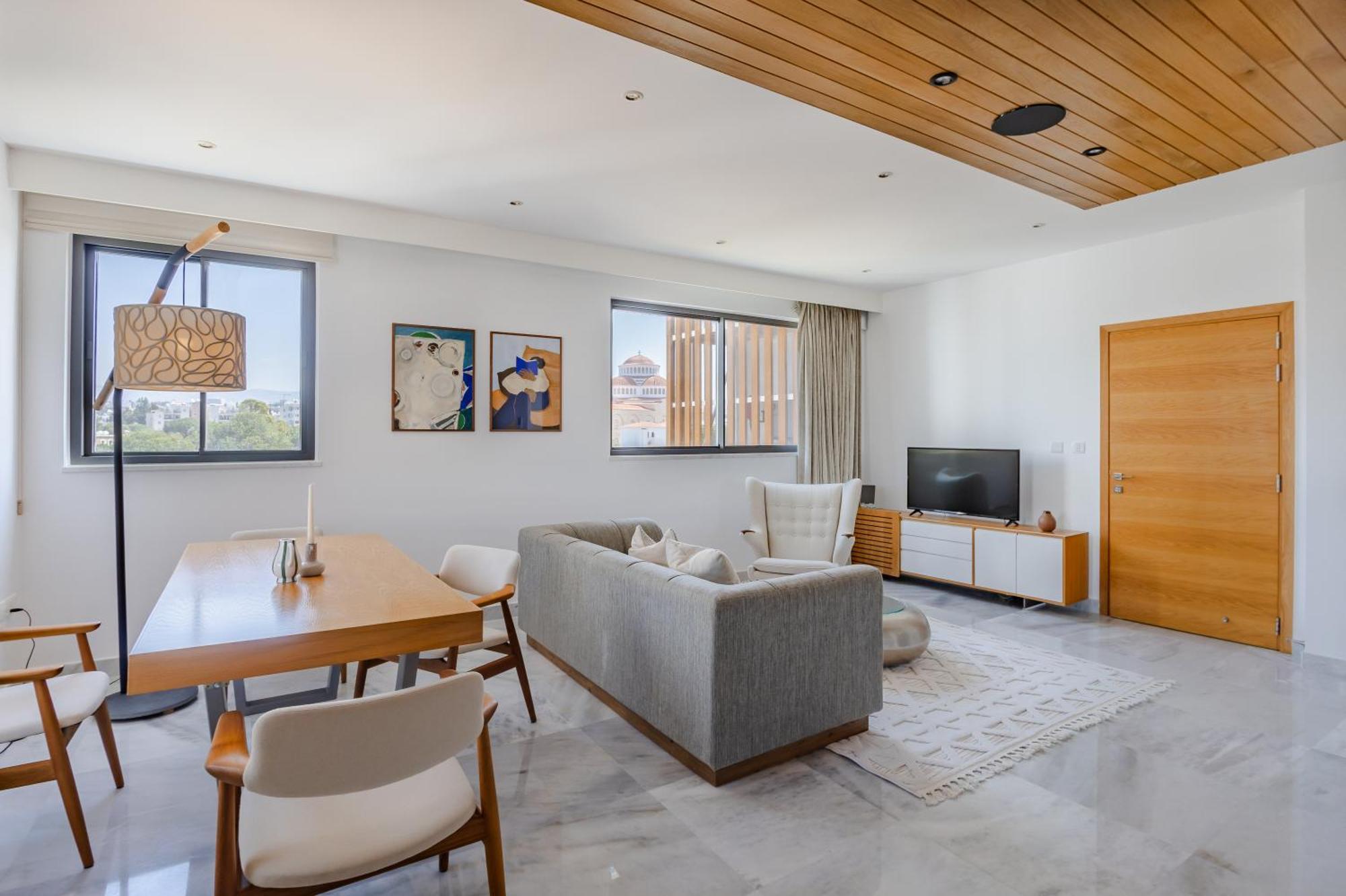 Sofia Luxury - Premium With Pool & Bbq, Rooftop Terrace, 5 Min To Sea Apartment Paphos